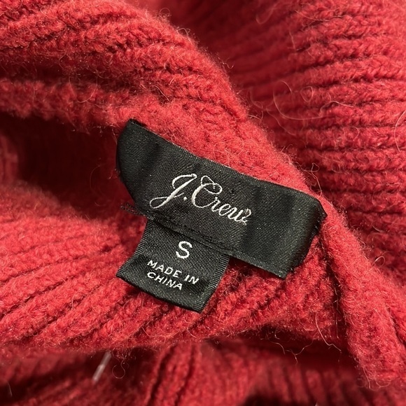 J. Crew Double Breasted Cardigan Jacket Alpaca Wool Blend Red - Picture 3 of 11